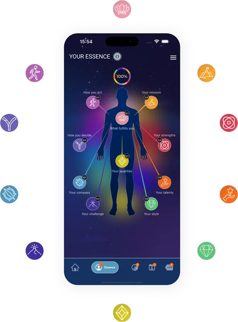 Your Essence screen in the TetraOm app